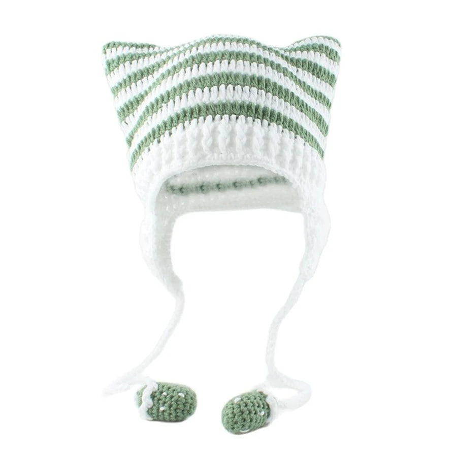 Women’s Cat Ear Knitted Winter Beanie