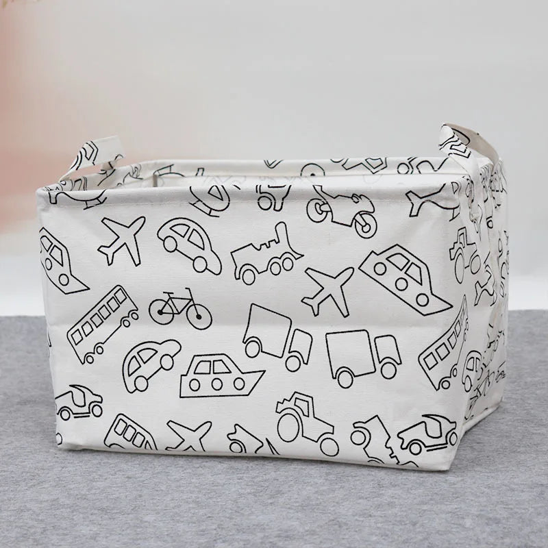 Foldable Fabric Storage Container with Handle