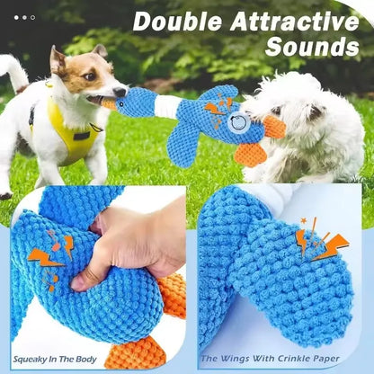 Interactive Goose Plush Dog Toy