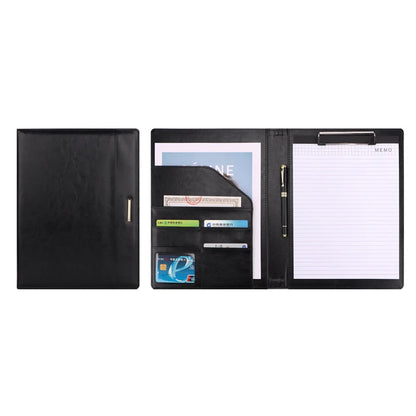 A4 Leather Business Padfolio Clipboard Folder