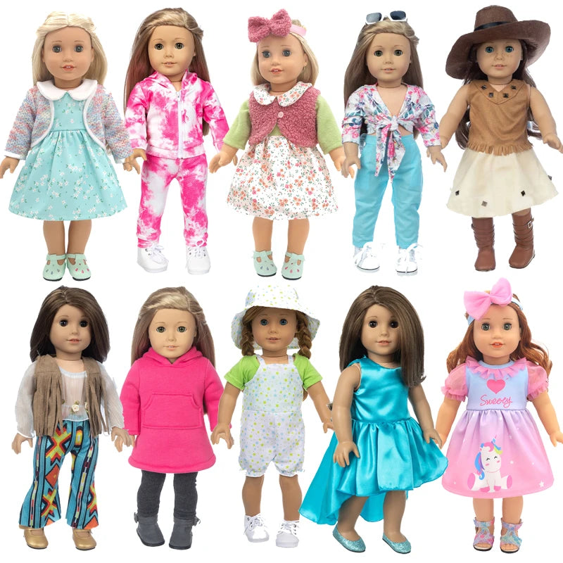 18 Inch  Baby Girl Doll Clothes