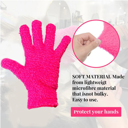 2Pcs Bleach Blender Microfiber Gloves