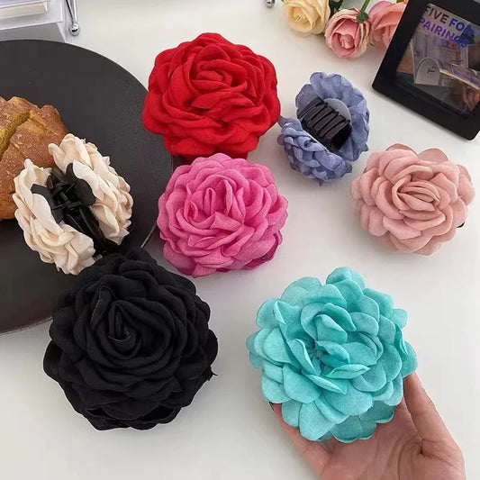 Rose Flower Hair Clip for Women