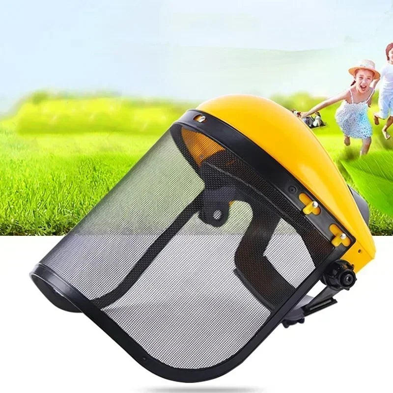 Garden Safety Helmet with Mesh Face Shield