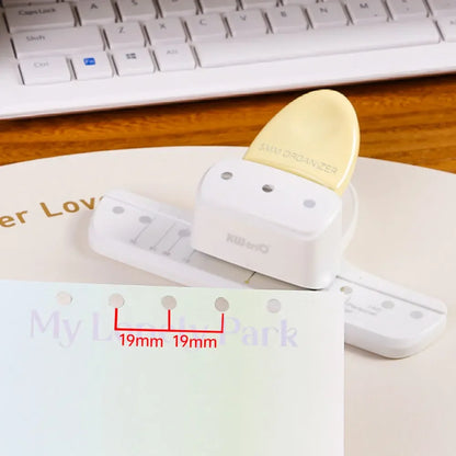 3-Hole Circular Paper Punch for DIY Planners & Notebooks