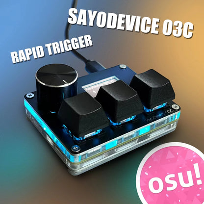RGB Magnetic Switch Macro Keyboard with Programmable Knob