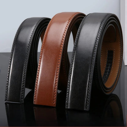 Men’s No-Buckle Cowskin Belt
