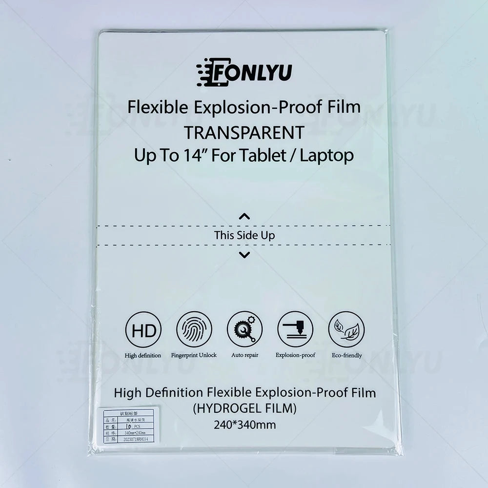 Fonlyu Soft TPU Screen Protector Film for Tablets