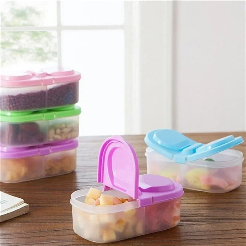 Portable Food Storage Lunch Box with Divider