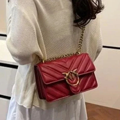 Luxury Quilted Leather Crossbody Handbag