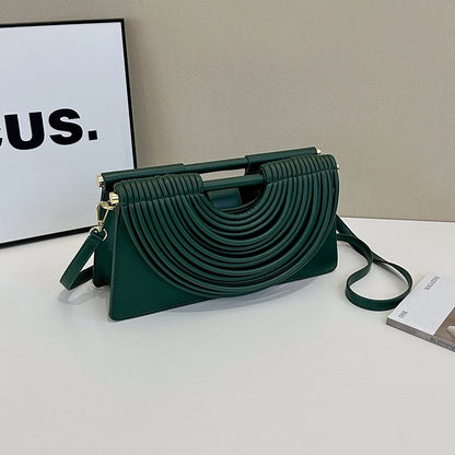 Luxury Ruched Evening Clutch Crossbody Bag