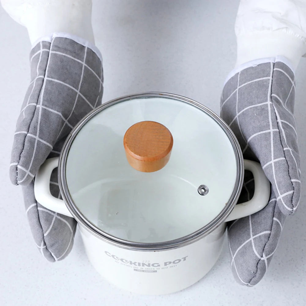 Insulated Kitchen Oven Mitts for Baking, Grilling & Cooking