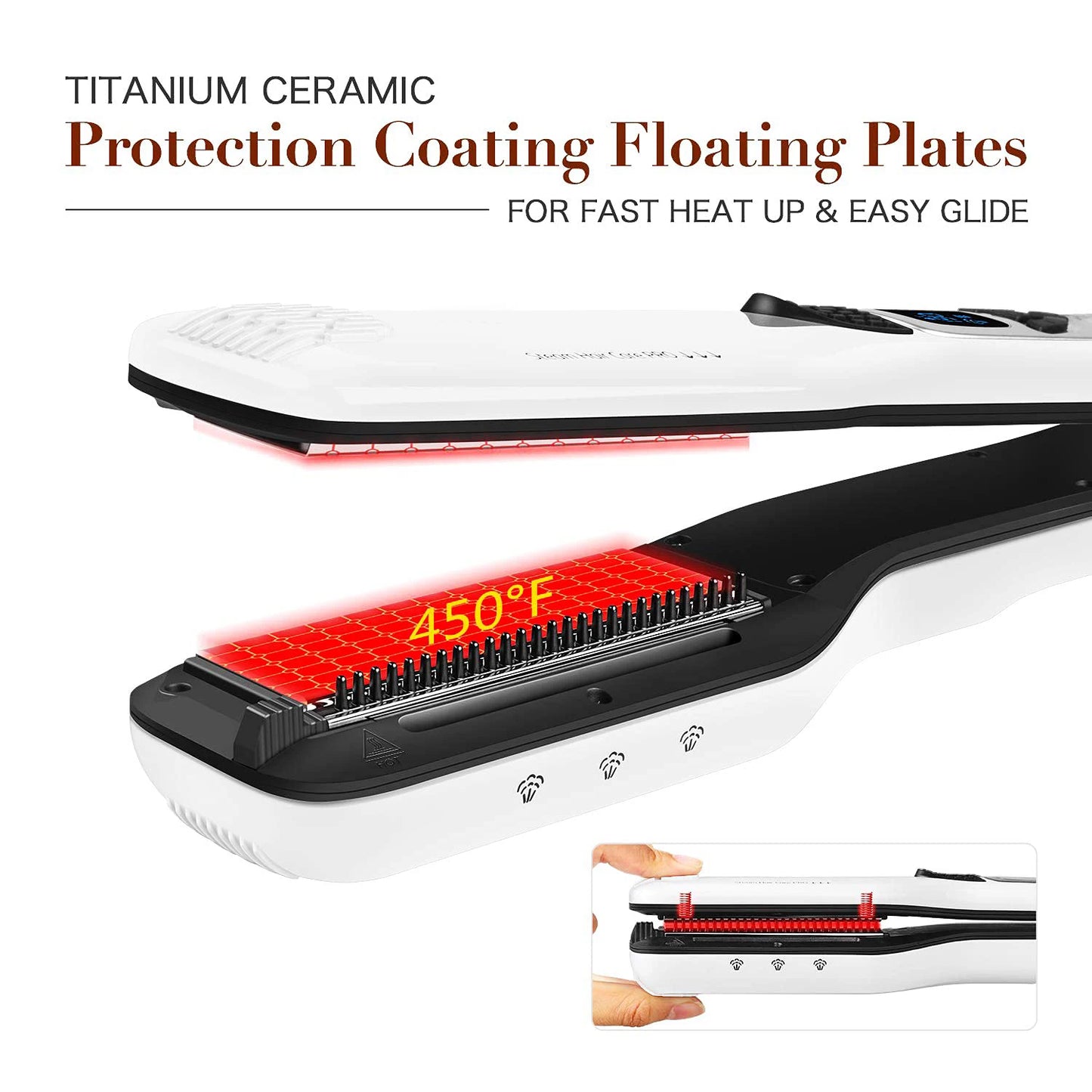 UKLISS Professional Steam Hair Straightener