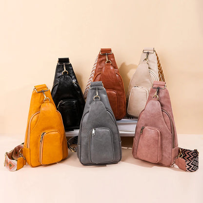 Women’s PU Leather Crossbody Sling Bag