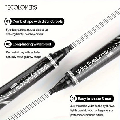 4-Tip Waterproof Eyebrow Pen