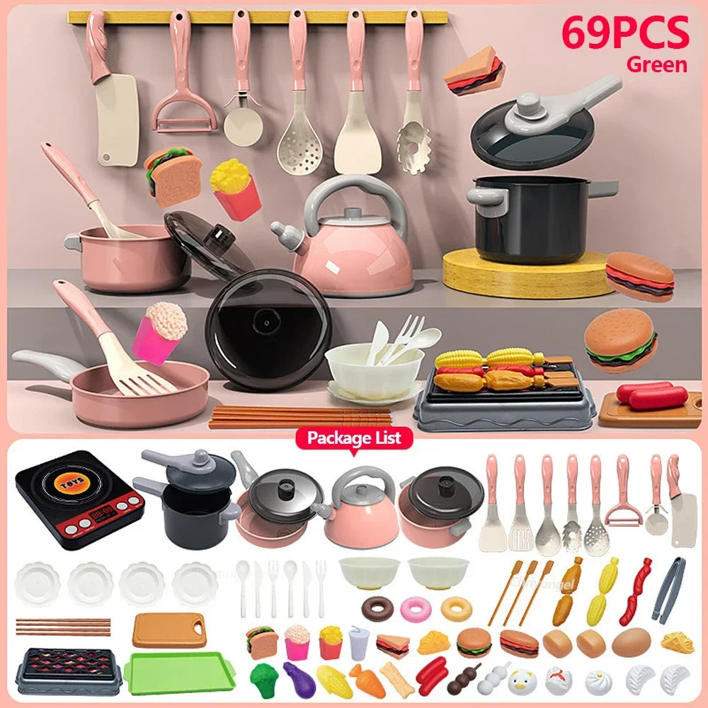 Kids Kitchen Toys Set 92/69/59 Pcs