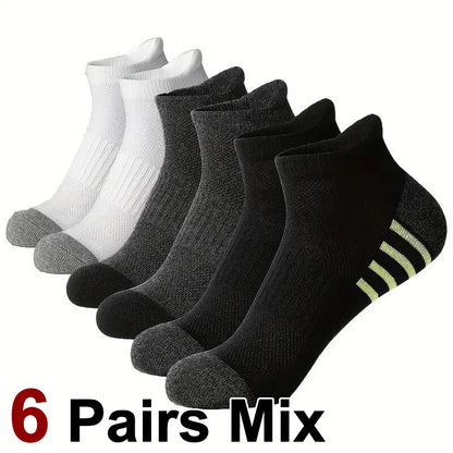 Men’s Breathable Mesh Sports Socks 6 Pairs