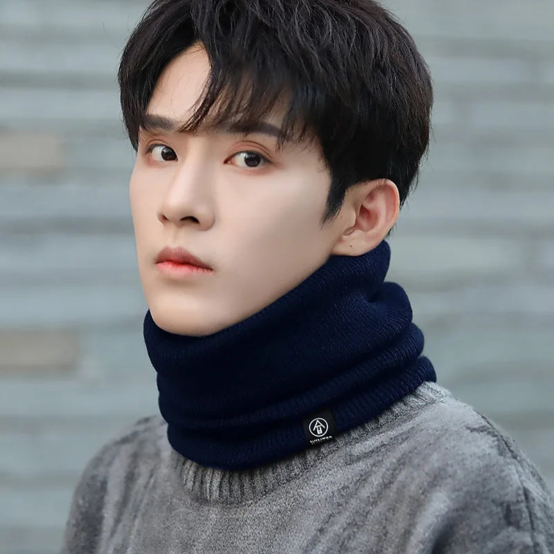 Fleece-Lined Knitted Neck Warmer