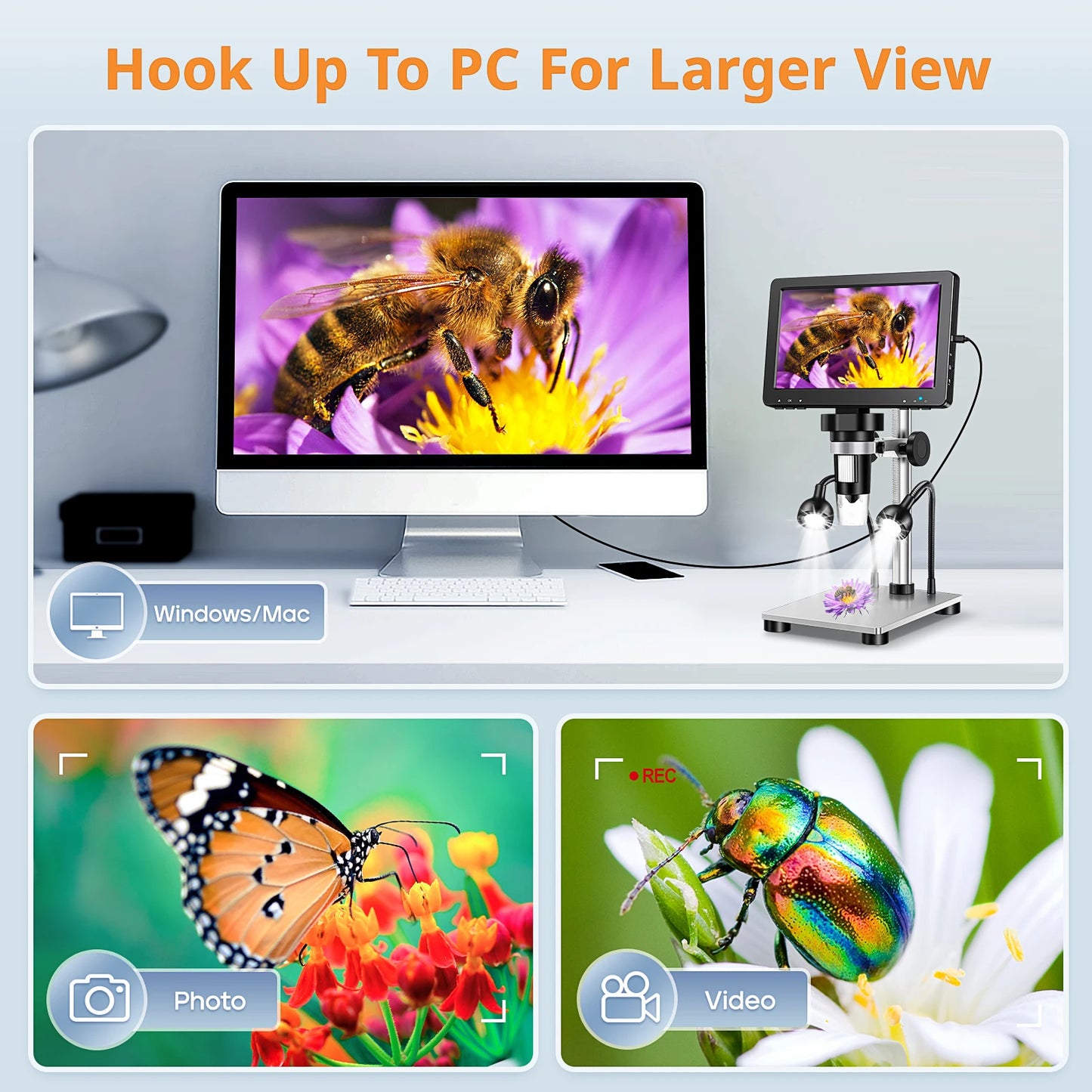 Hayve DM9 Digital LCD Microscope