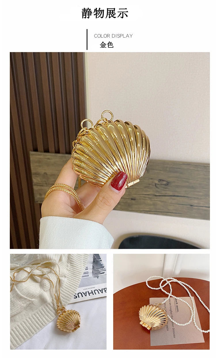 Shell Design Crossbody Handbag