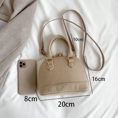 Mini Textured Satchel Crossbody Bag