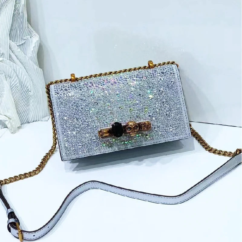 Glitter Evening Crossbody Bag