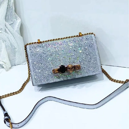 Glitter Evening Crossbody Bag