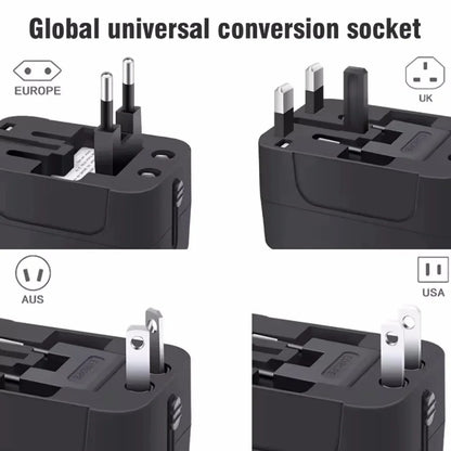 Universal Travel Power Adapter with Dual USB Ports