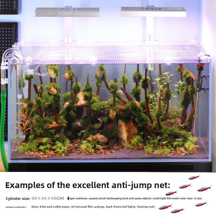 Aquarium Anti-Jump Mesh Lid