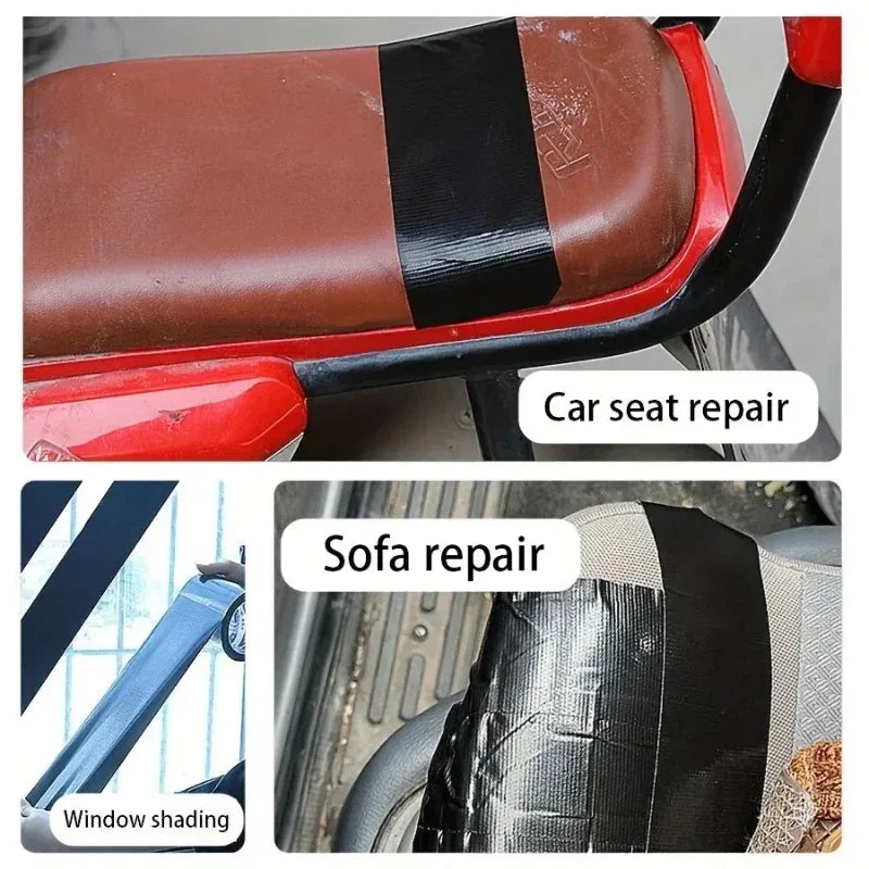 Black Leather Repair Tape – Strong Adhesive Fabric Patch