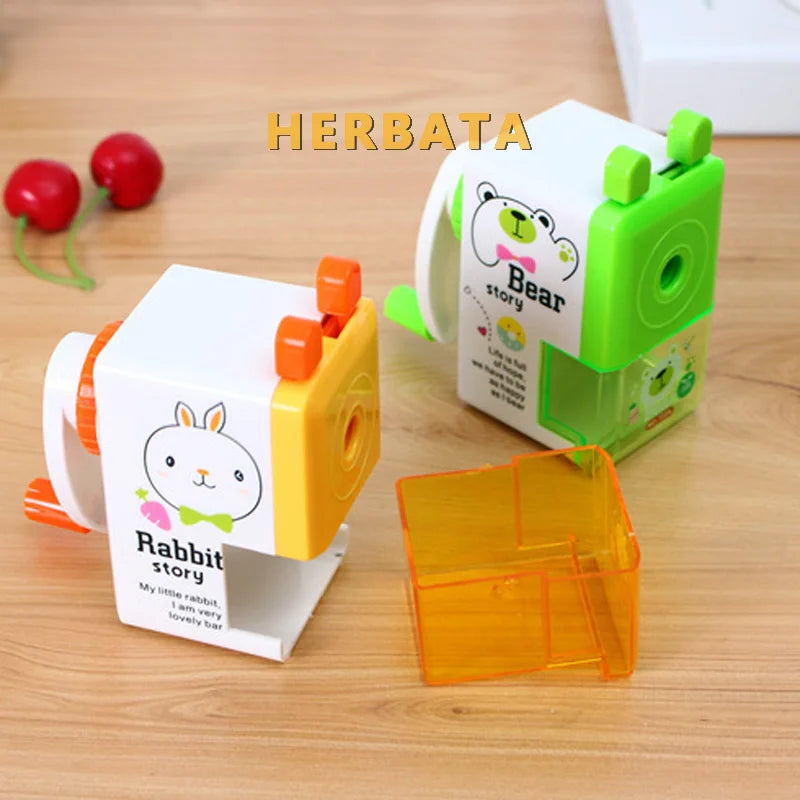 HERBATA Korean Style Hand Crank Pencil Sharpener