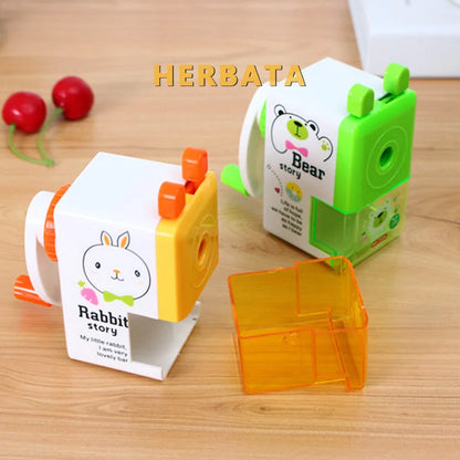 HERBATA Korean Style Hand Crank Pencil Sharpener