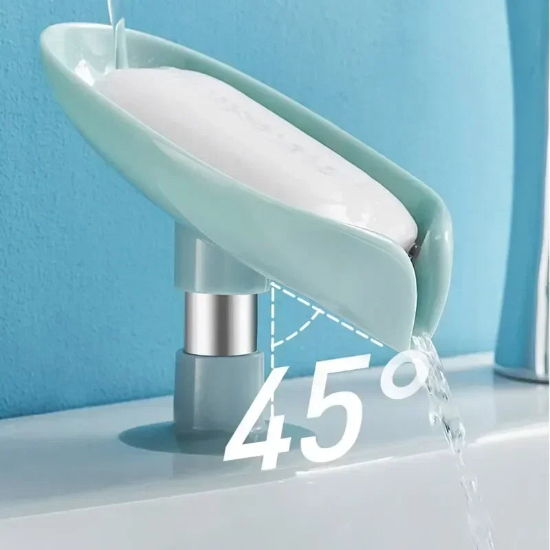 1Pc Drain Soap Holder Leaf Shape