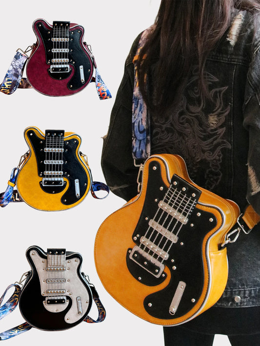 Guitar Shape Crossbody Shoulder Bag