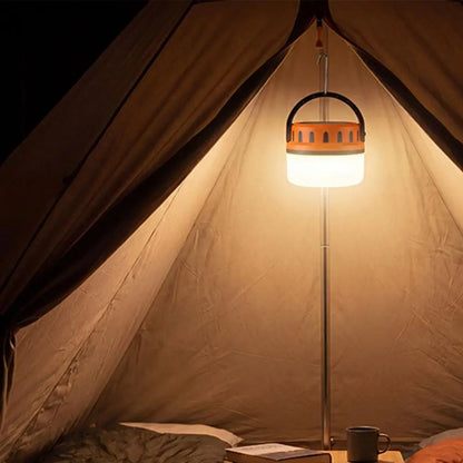 Solar Rechargeable Camping Lantern with Hanging Hook
