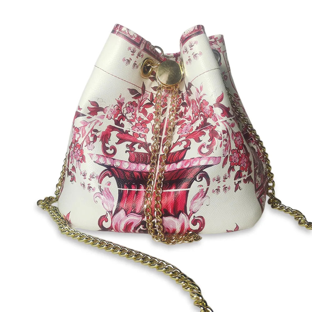 Women’s Bucket Crossbody Bag – Large Capacity Chain Shoulder Bag