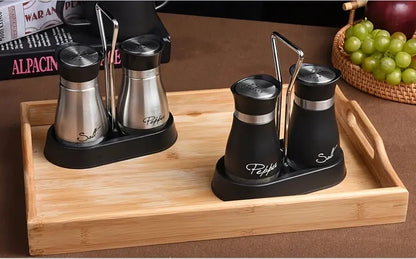 Glass Salt & Pepper Shaker Set