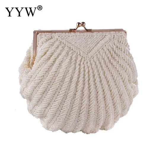 Pearl Shell Evening Clutch Bag
