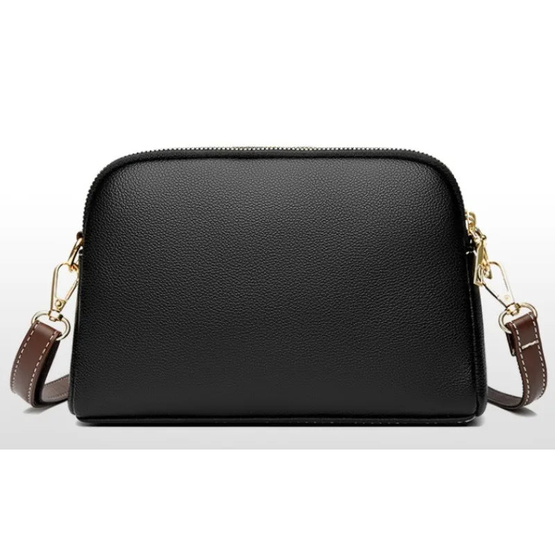 Women’s Genuine Cowhide Leather Crossbody Messenger Bag