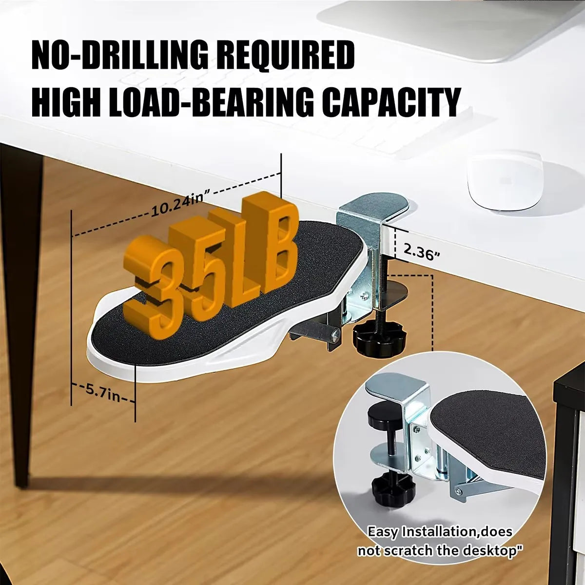 Foldable Rotating Wrist & Elbow Support for Office Desks