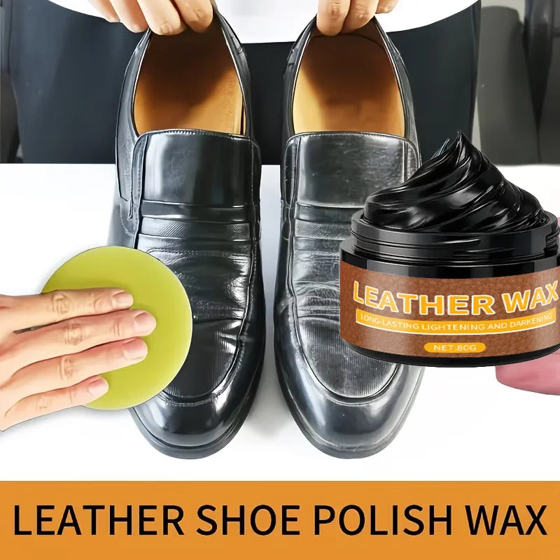 Premium Black Leather Shoe Polish