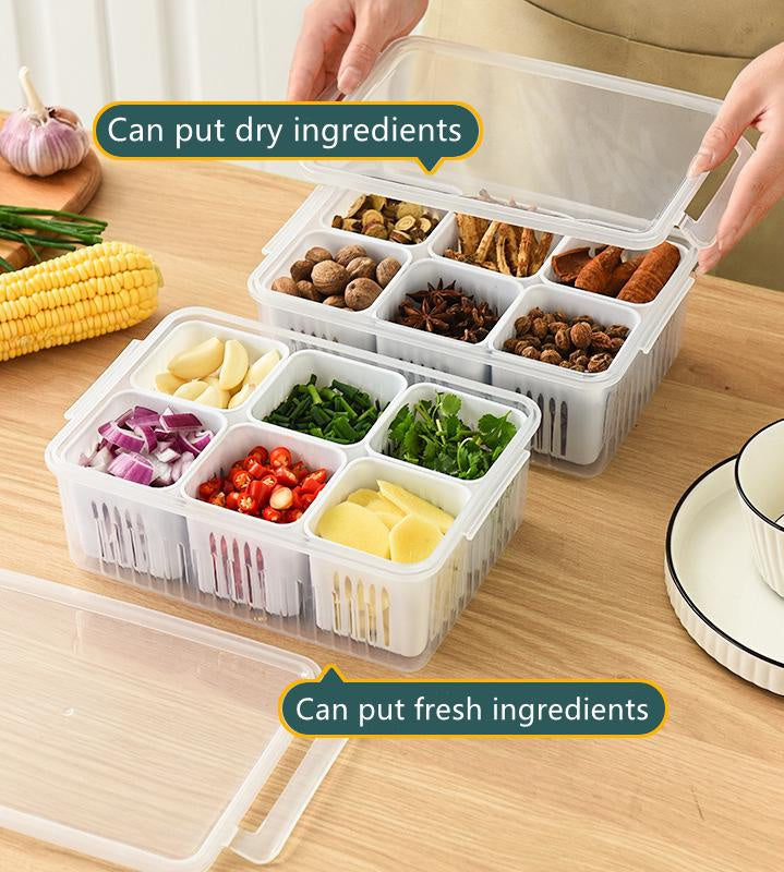 Refrigerator Food Drain Fresh-keeping Box