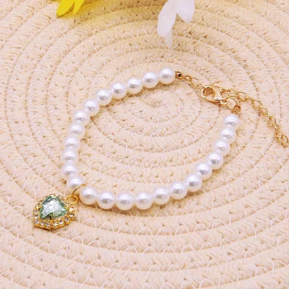 Pearl Pet Necklace Collar