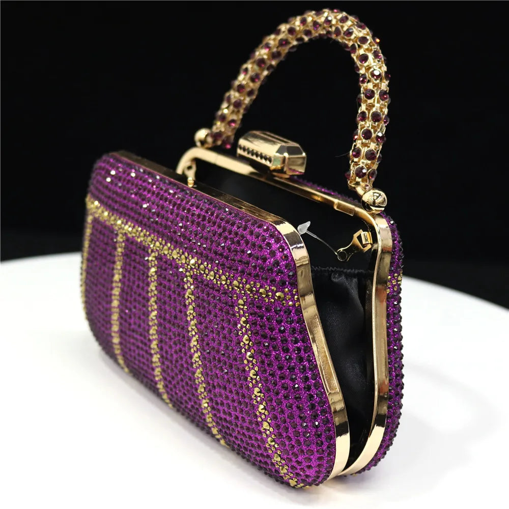 Luxury Rhinestone Evening Clutch Bag