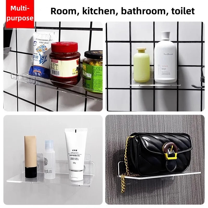 Wall-Mounted Acrylic Storage Rack