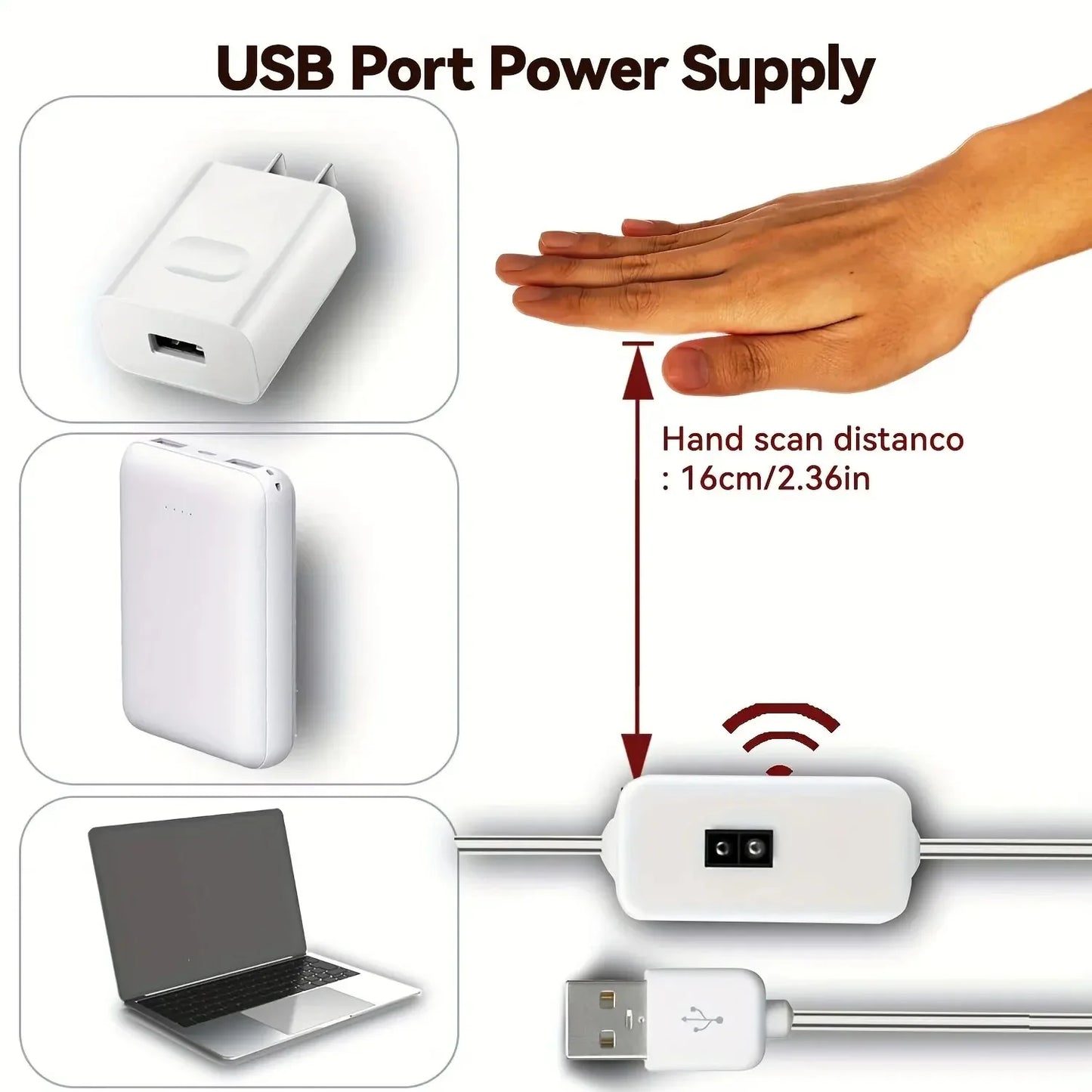 USB Motion Sensor LED Night Light Strip