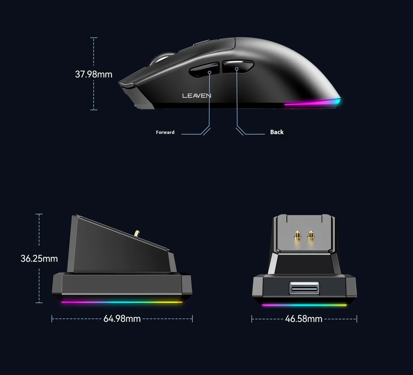 NexusClick X3 Dual-Mode Wireless Gaming Mouse