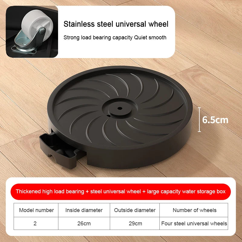 Heavy-Duty Plant Caddy with Hidden Wheels