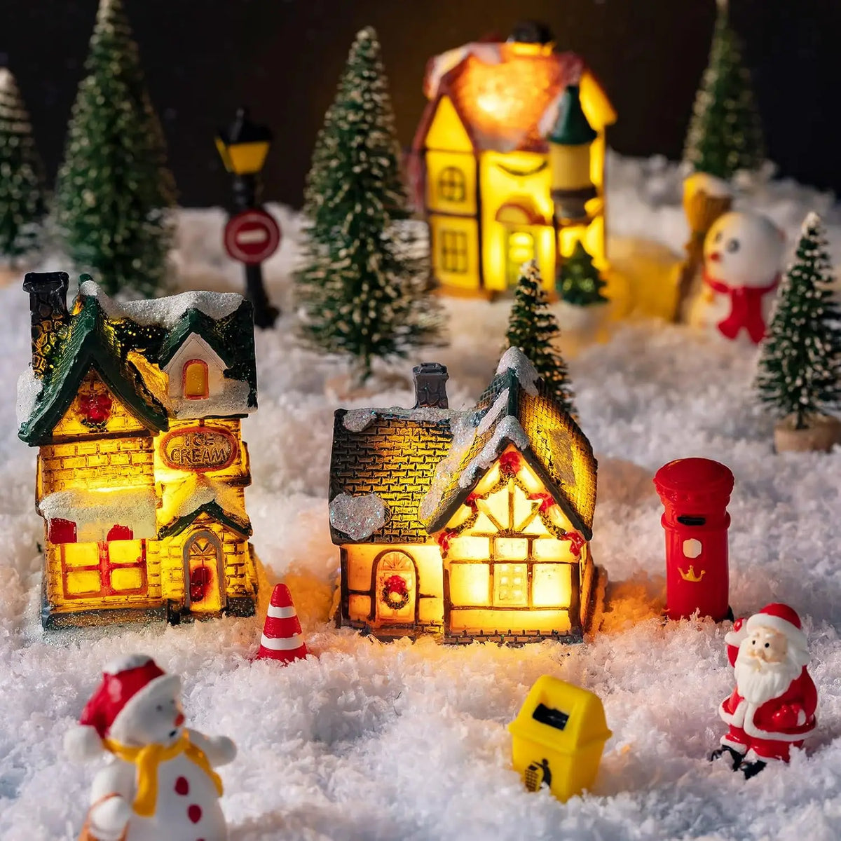 LED Christmas Village House Ornament