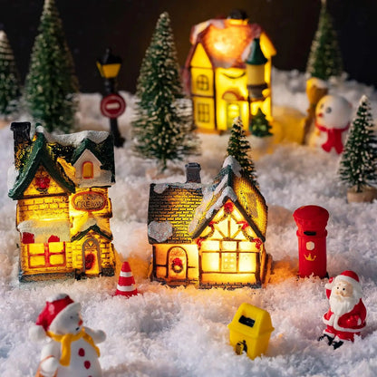 LED Christmas Village House Ornament